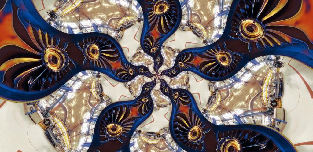 "Soufflante - Variations," a work by Fran?ois Vogel, a French artist, researcher, and director.